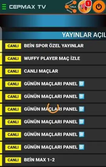 Cepmax tv gold apk Ekran Görüntüsü 1