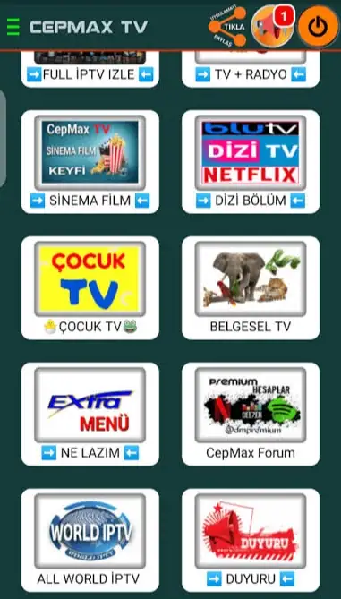 Cepmax tv gold apk Ekran Görüntüsü 2