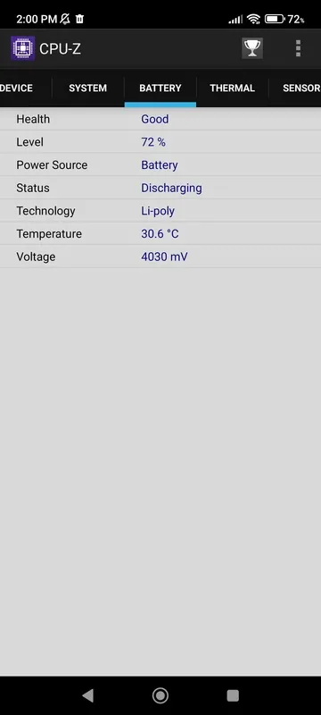 CPU Z apk Ekran Görüntüsü 3
