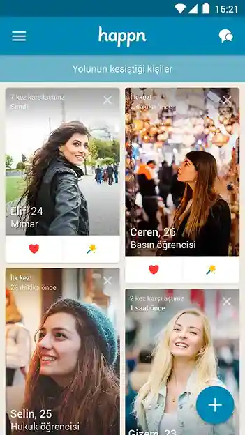 Happn apk Ekran Görüntüsü 1