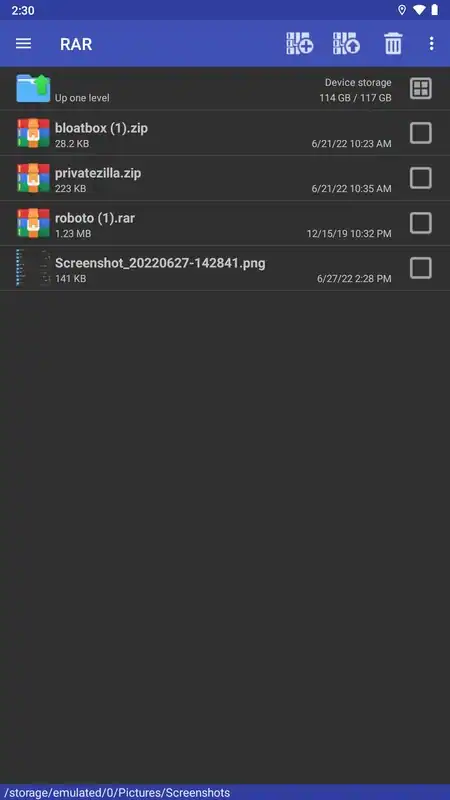 RAR APK Ekran Görüntüsü 2