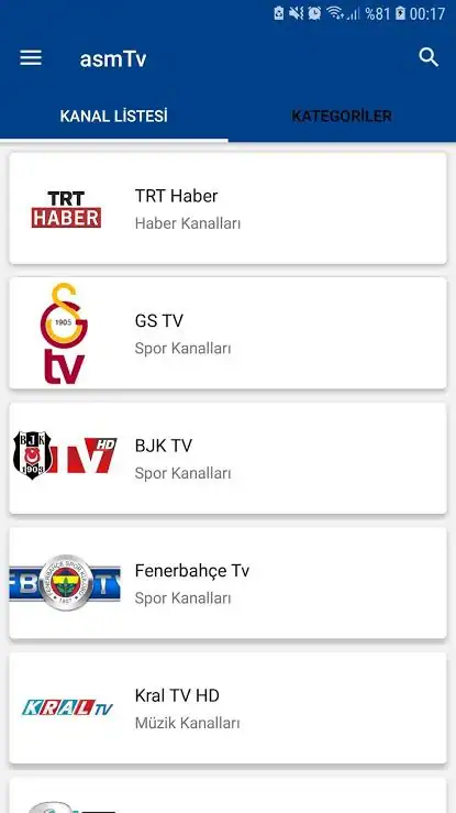 asm tv apk Ekran Görüntüsü 1